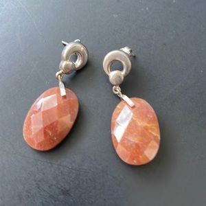 Quartzo & 925 Sterling Silver Earrings